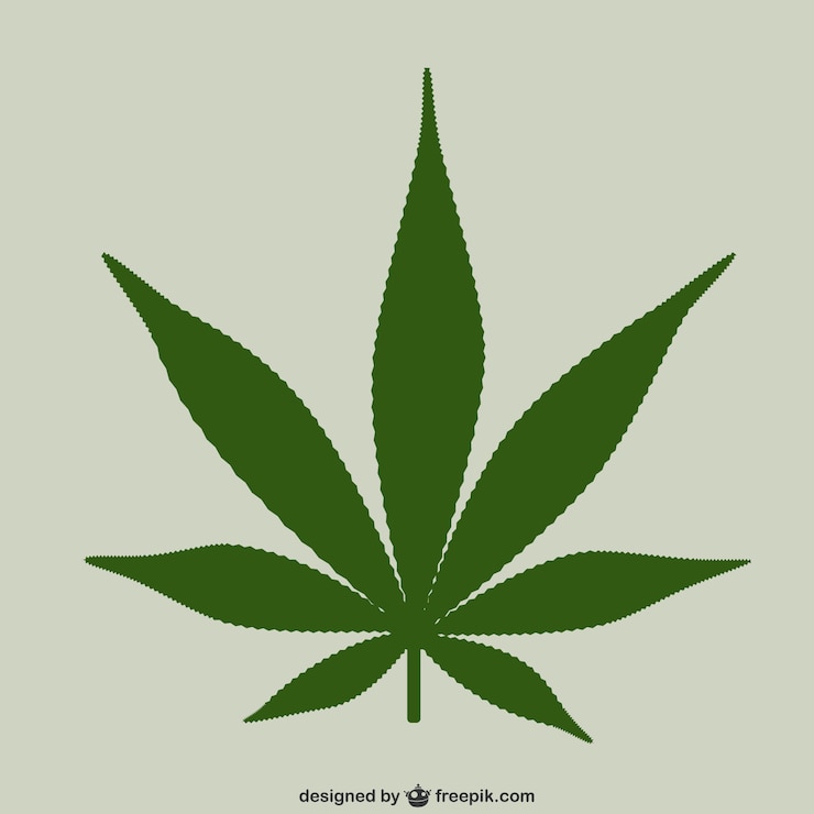 Gratis Vector marihuana blad vector