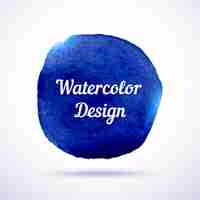 Gratis vector marineblauw waterverfontwerp