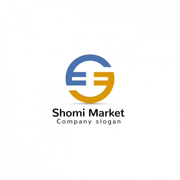 Gratis vector market logo template