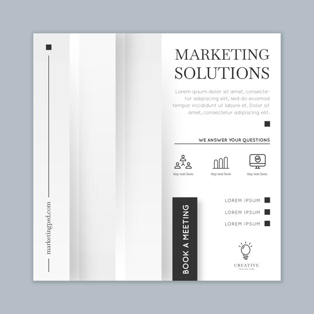 Marketing business vierkante flyer-sjabloon