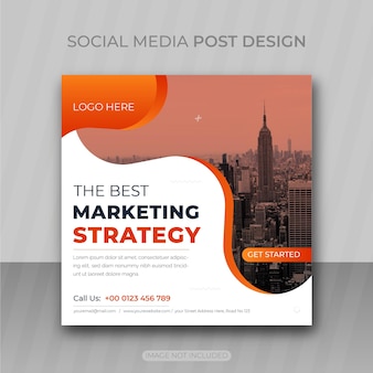 Marketingbureau social media post of instagram post design