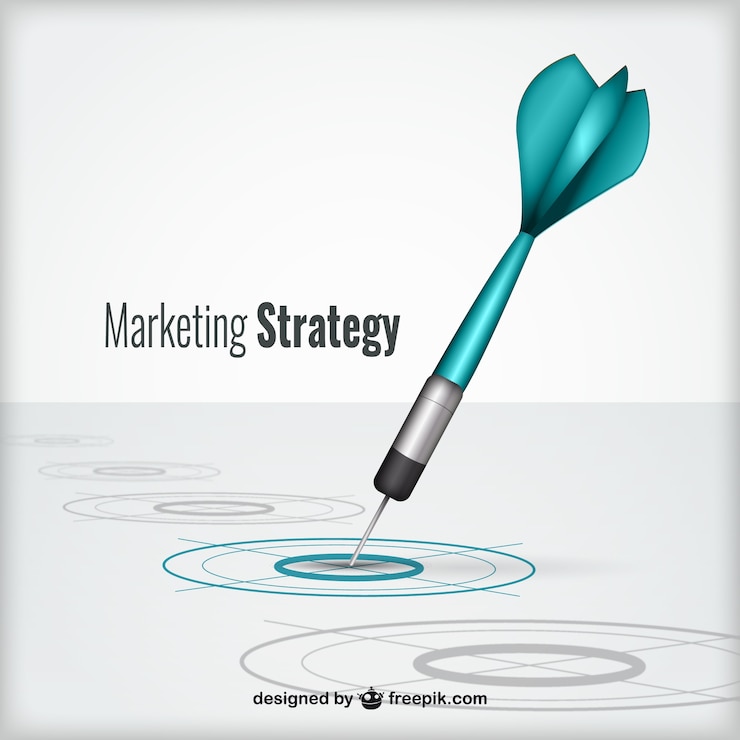 Gratis Vector marketingstrategie begrip