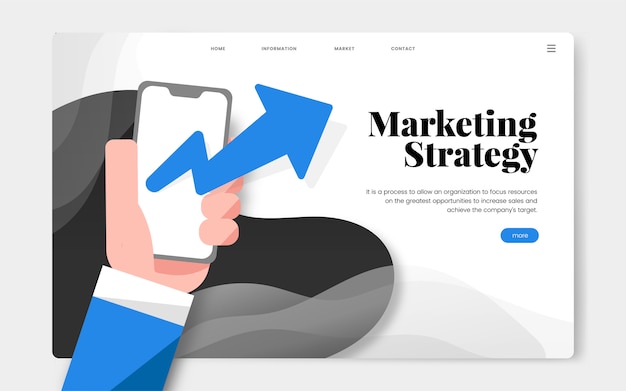 Marketingstrategie informatie grafische website