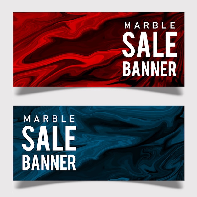 Gratis vector marmeren verkoopbanner