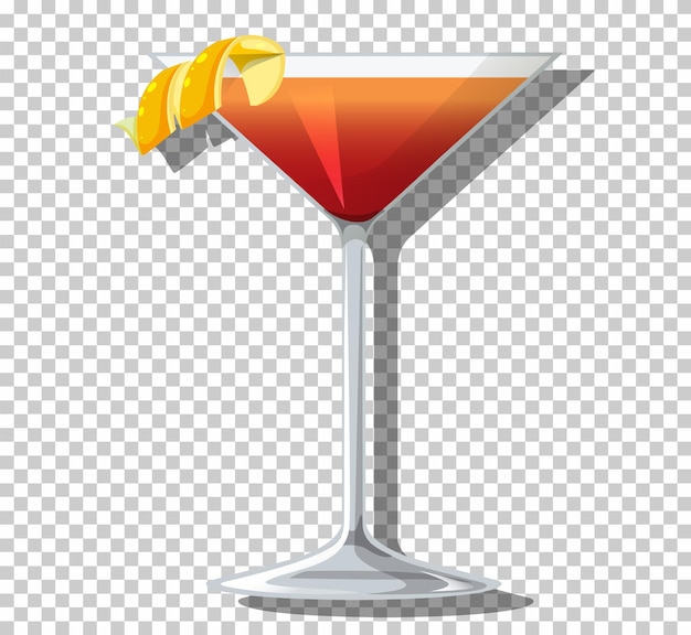 Gratis vector martinez-cocktail in glas