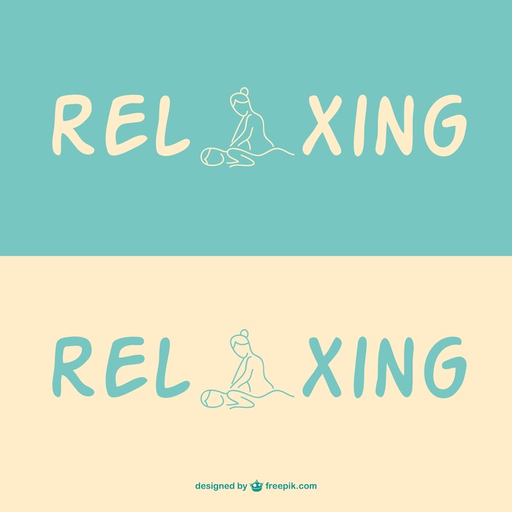 Gratis Vector massage logo template