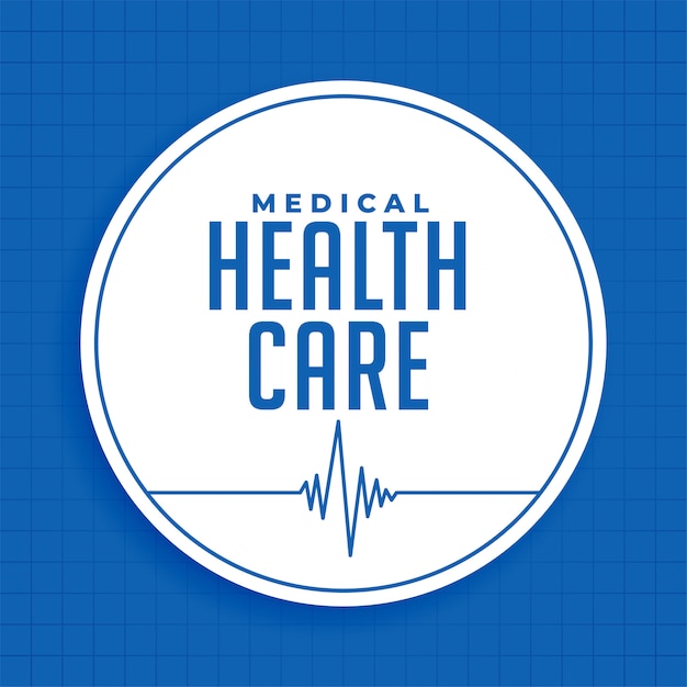 Gratis vector medica andl de blauwe achtergrond van de gezondheidszorgwetenschap