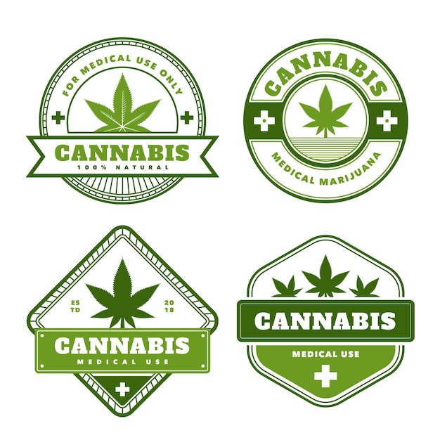 Medicinale cannabis badges collectie