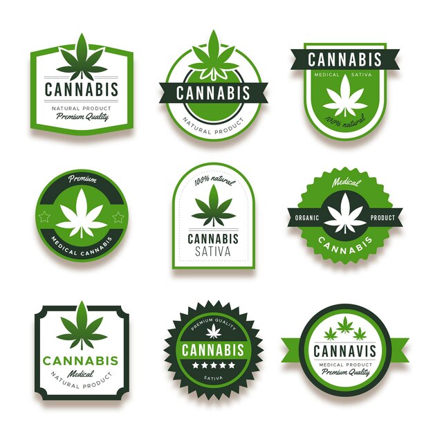 Medicinale cannabis badges collectie