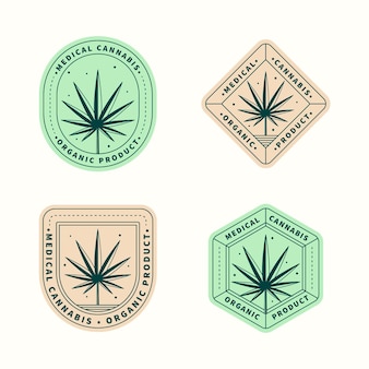 Medicinale cannabis badges pack