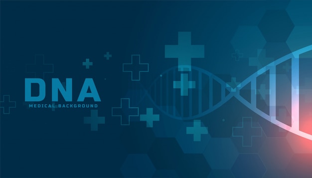 Medisch DNA-structuurgezondheidszorg achtergrondontwerp