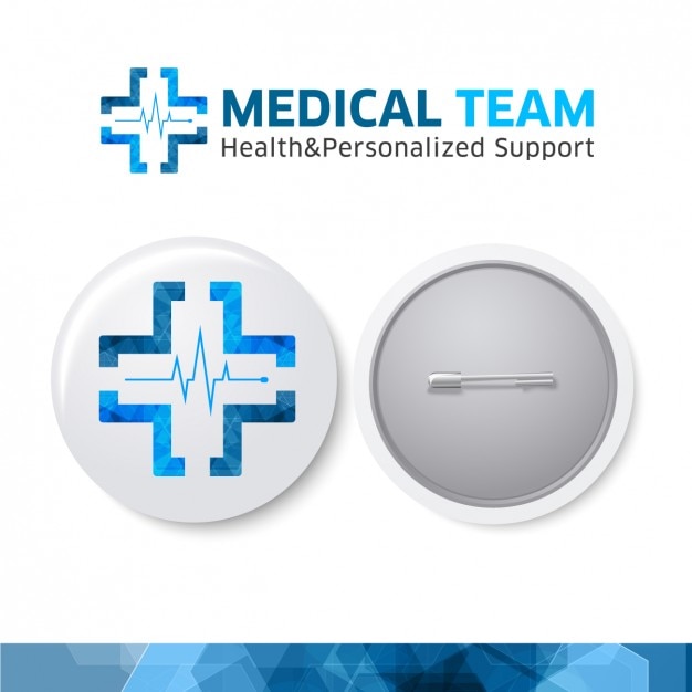 Gratis vector medisch team logo