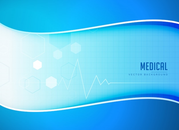 Medische vectorachtergrond met hartslaglijn