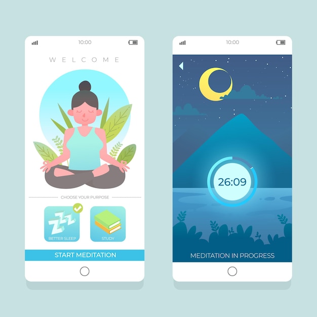 Meditatie-app-interface