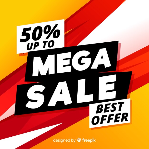 Mega Sale achtergrond