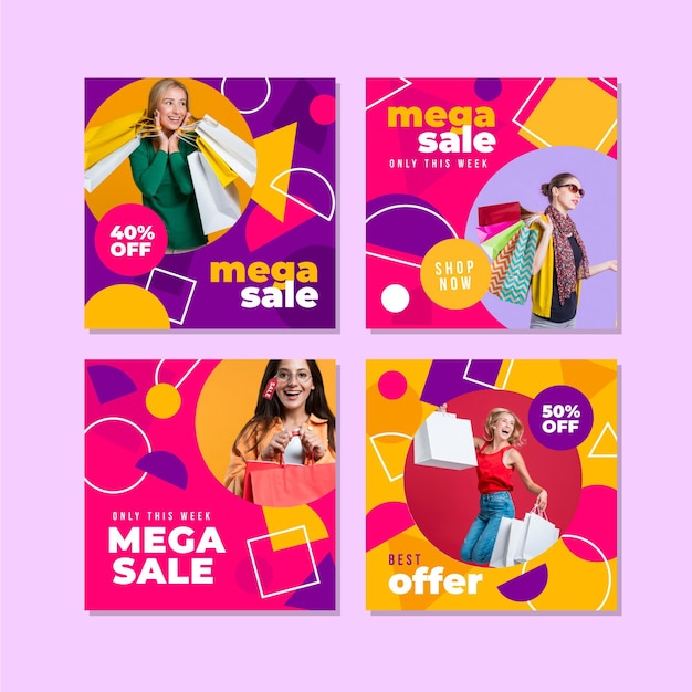 Mega verkoop instagram postverzameling