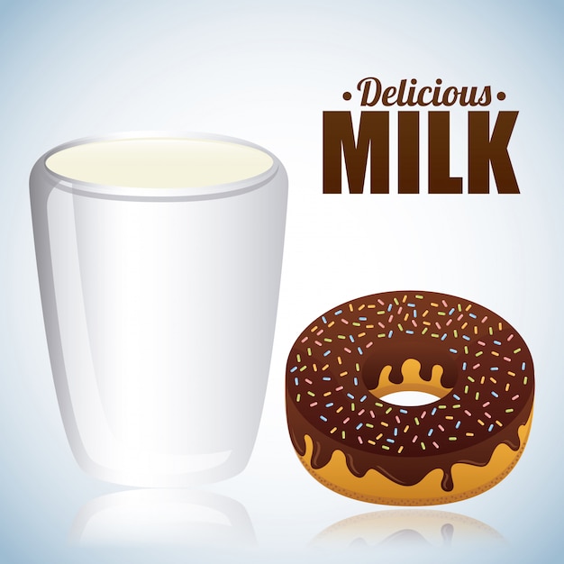 Gratis vector melk ontwerp