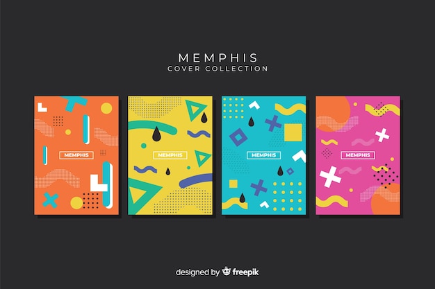 Memphis stijl covercollectie