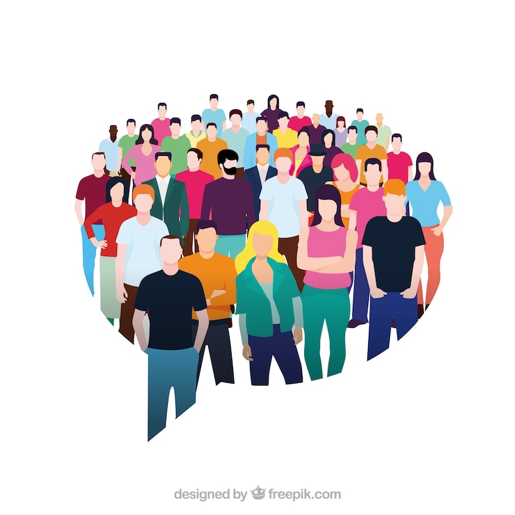 Gratis Vector mensen achtergrond ontwerp