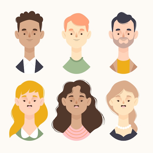 Mensen avatars illustratie concept