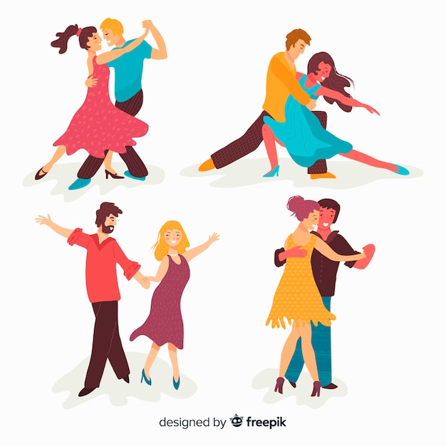 Gratis vector mensen dansen