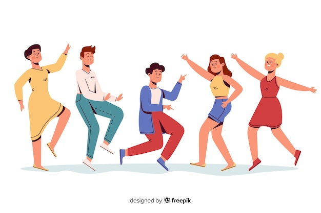 Gratis vector mensen dansen