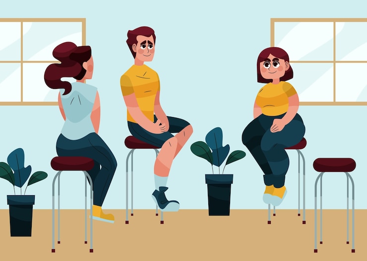 Gratis Vector mensen praten over hun problemen