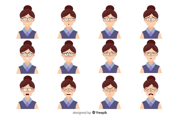 Gratis vector mensen tonen emoties