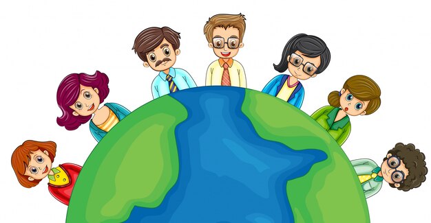 Mensen uit het bedrijfsleven over de hele wereld Gratis