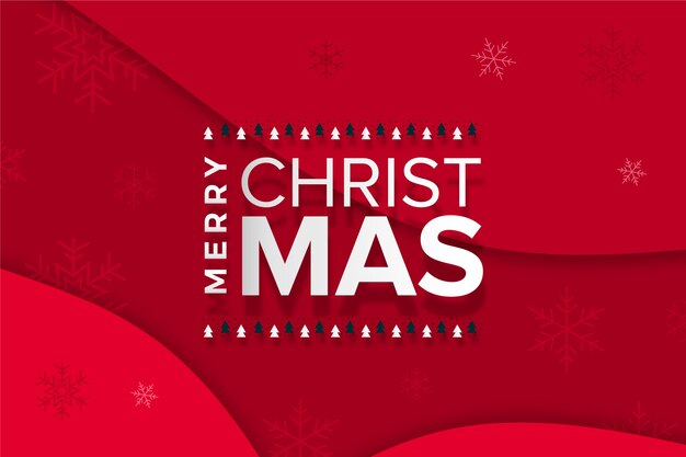 Merry Christmas belettering concept