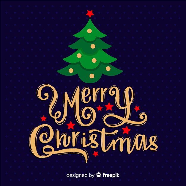 Merry Christmas concept met letters