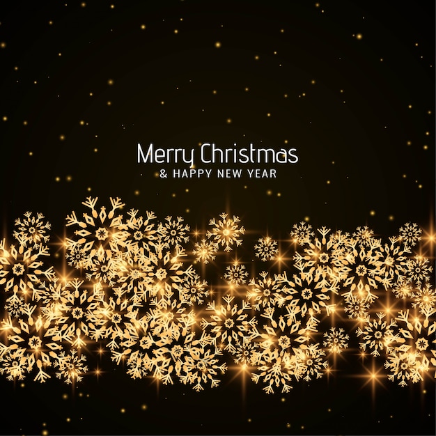 Gratis vector merry christmas glanzende sneeuwvlokken