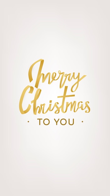 Merry Christmas iPhone wallpaper, vakantie groet typografie vector