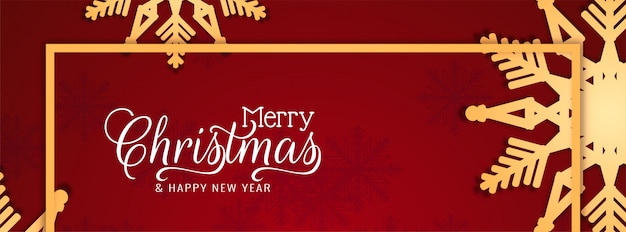 Merry christmas moderne banner