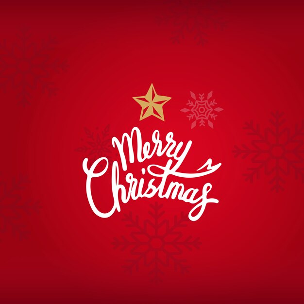 Merry Christmas vakantie ontwerp achtergrond vector