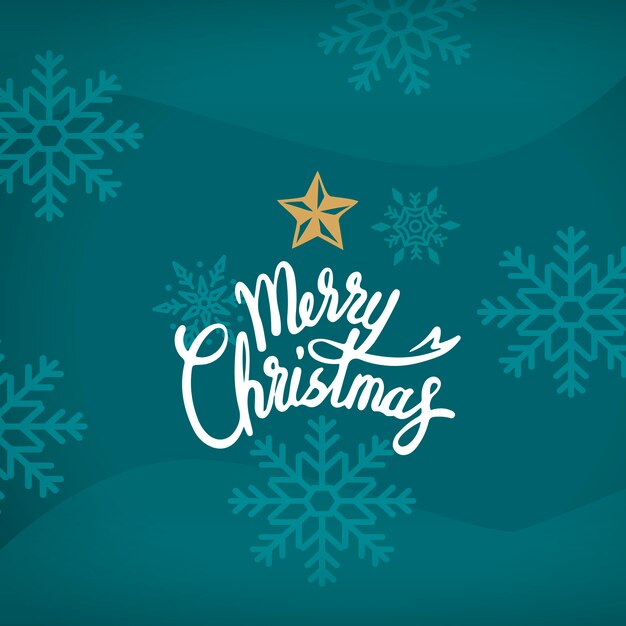 Merry Christmas vakantie ontwerp achtergrond vector