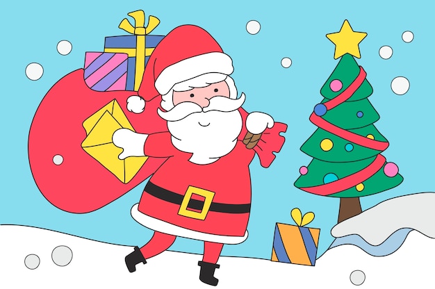 Gratis vector merry christmas vector