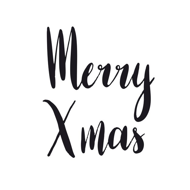 Merry xmas typografie stijl vector