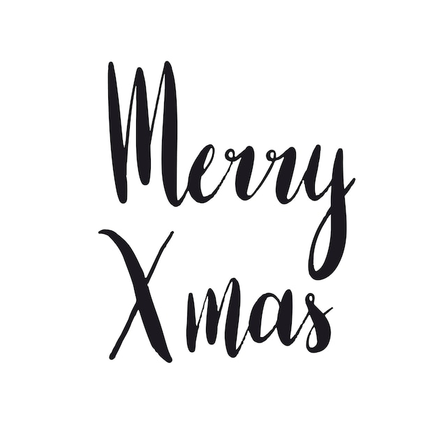 Merry Xmas typografie stijl vector