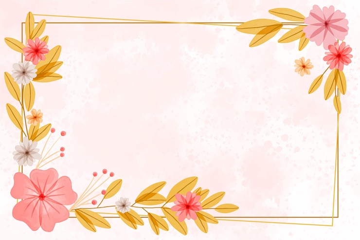 Gratis Vector met de hand geschilderde aquarel bloemen achtergrond