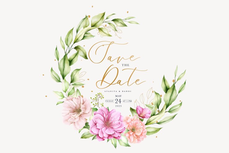 Gratis Vector met de hand getekend sakura-kransontwerp