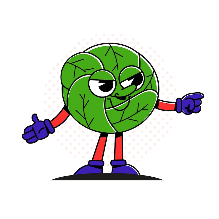 Gratis Vector met de hand getekende food cartoon illustratie