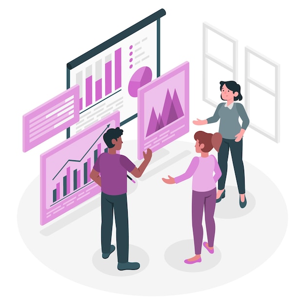 Metrics concept illustratie