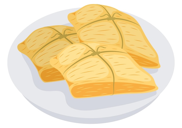 Gratis vector mexicaans eten tamales