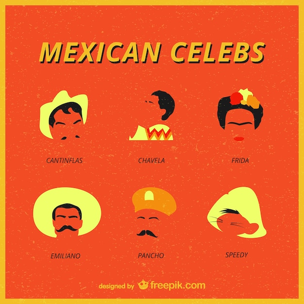 Mexicaanse beroemdheden vector