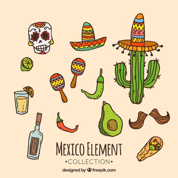 Mexico element collectie
