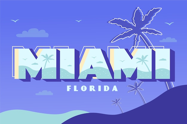 Miami stad belettering