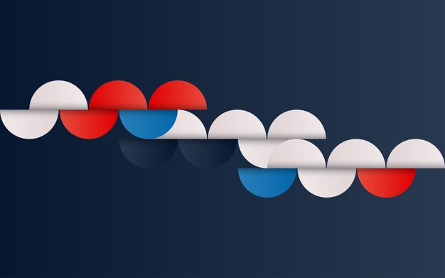 Midcentury geometrisch abstract patroon met eenvoudige vormen en prachtig kleurenpalet Eenvoudige geometrische patroonsamenstelling Vectorillustratie