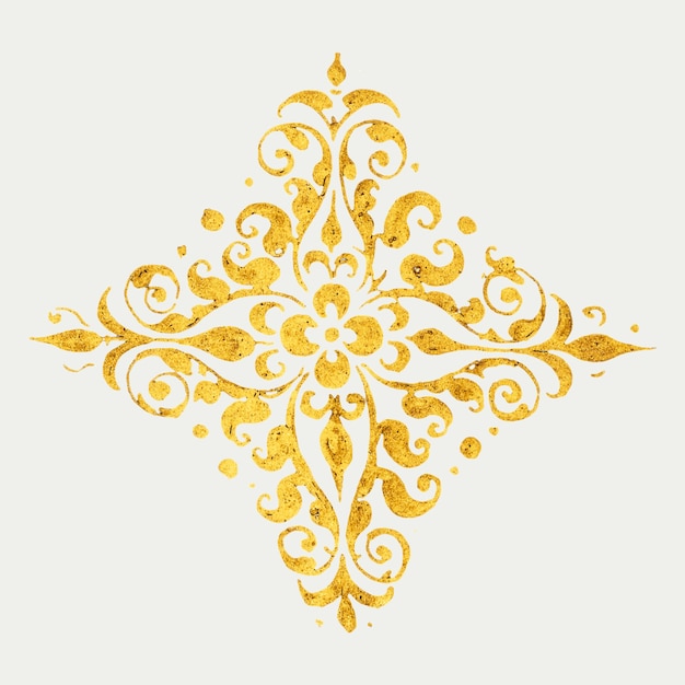 Middeleeuws gouden embleem badge symbool