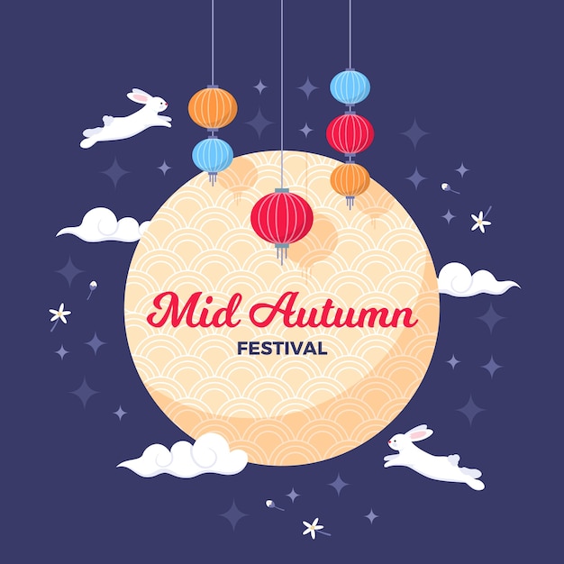 Gratis vector midherfstfestivalviering